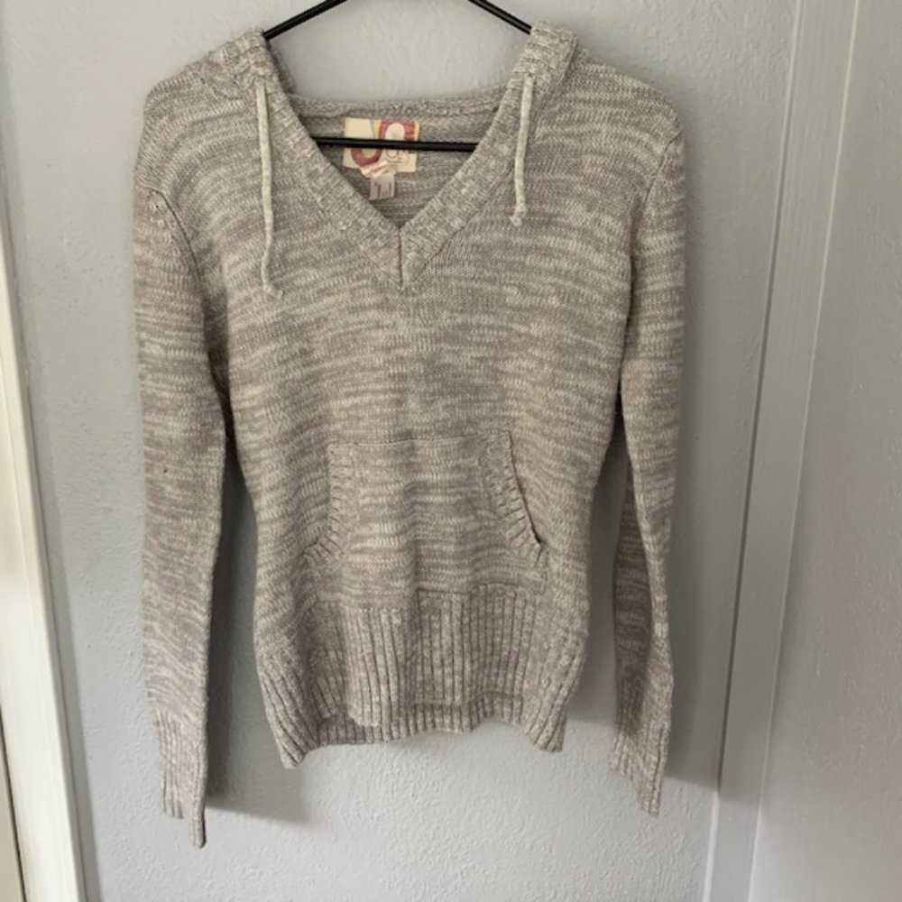 Grey long sleeve hoodie size large